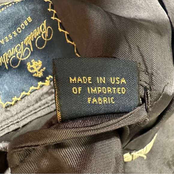 Brooks Brothers Brooksease Blazer Men Size 40L Black 100% Wool Made in USA EUC - Picture 8 of 12